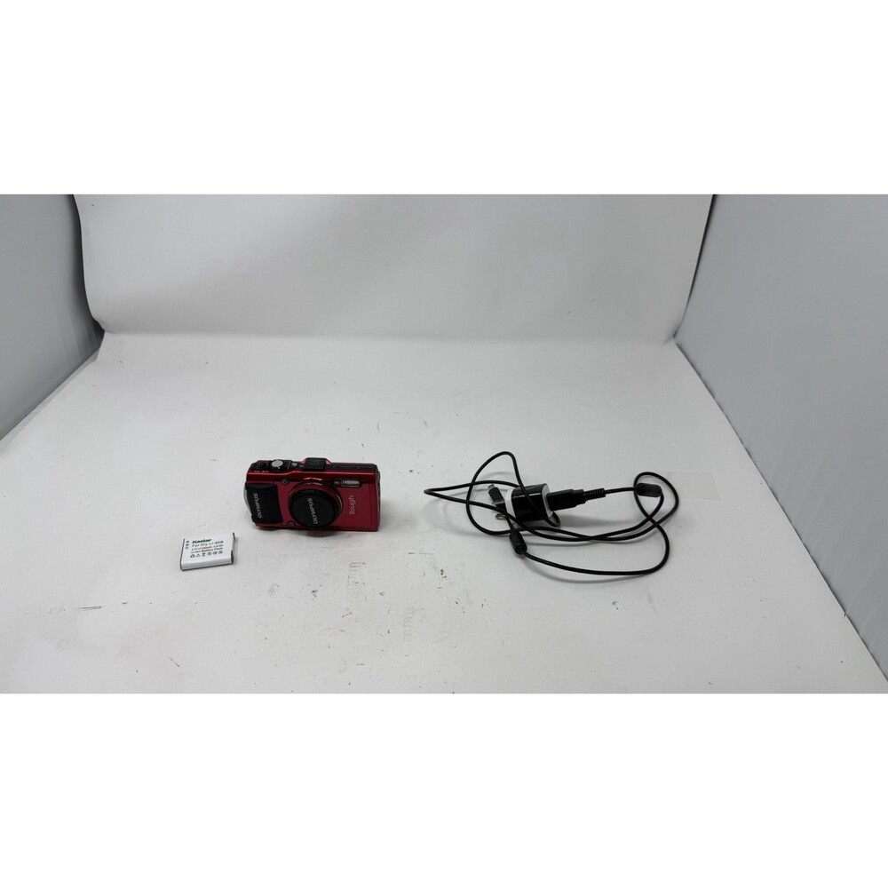 Olympus Stylus Tough TG-4 16MP 4X Zoom Waterproof Digital Camera -Red